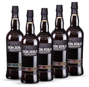 Bottles of Sherry - Liquor Wine Cave