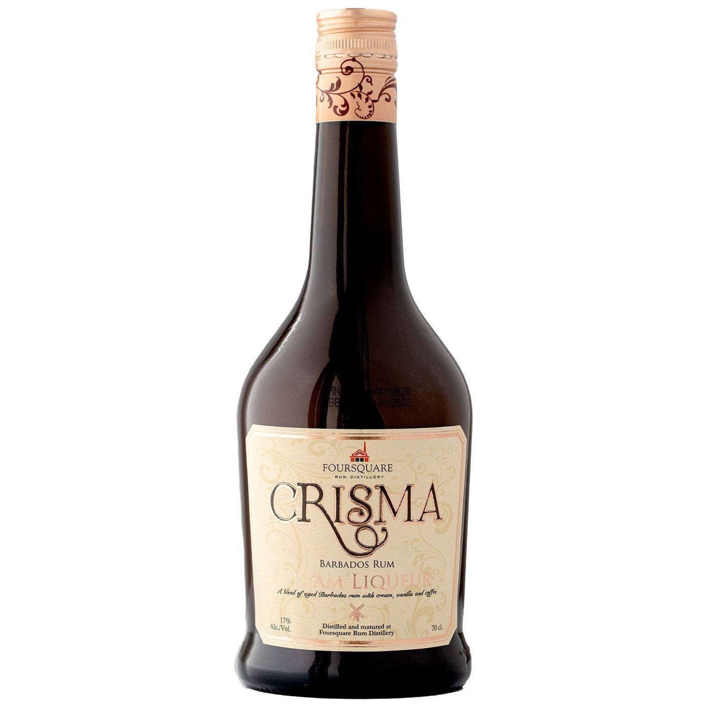 Foursquare Crisma Rum Cream Liqueur bottle, Barbados