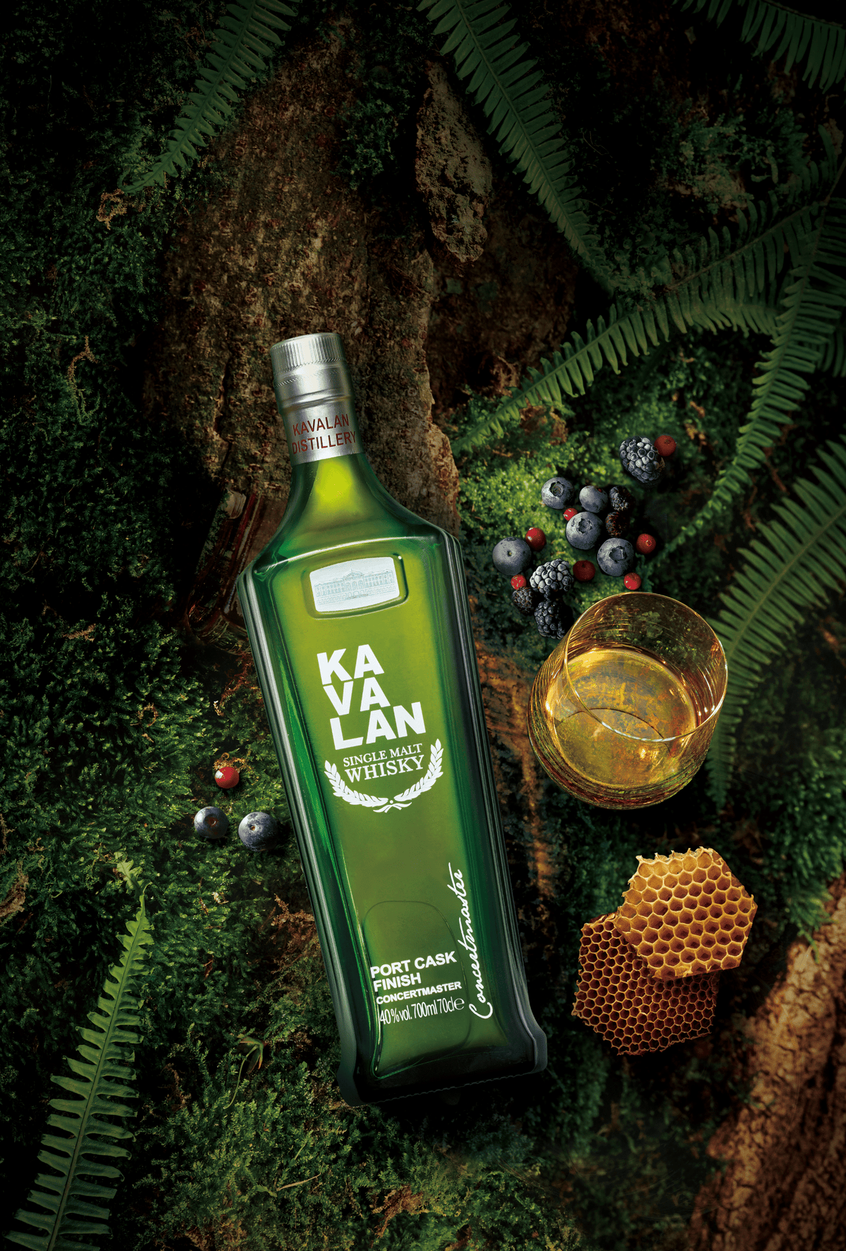 Kavalan Concertmaster Port Cask Finish Single Malt Taiwanese Whisky 40% 700ml - Whisky - Liquor Wine Cave