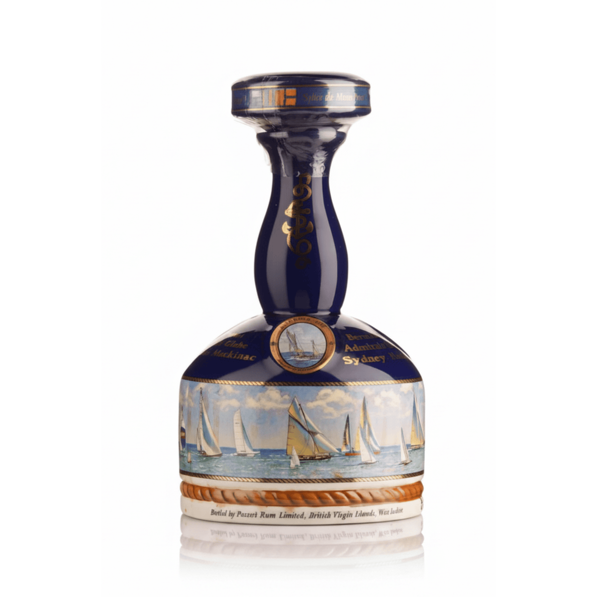 British Navy Pusser's Rum Yachting Porcelain Ships Decanter 1000mL - Pussers Rum - Liquor Wine Cave