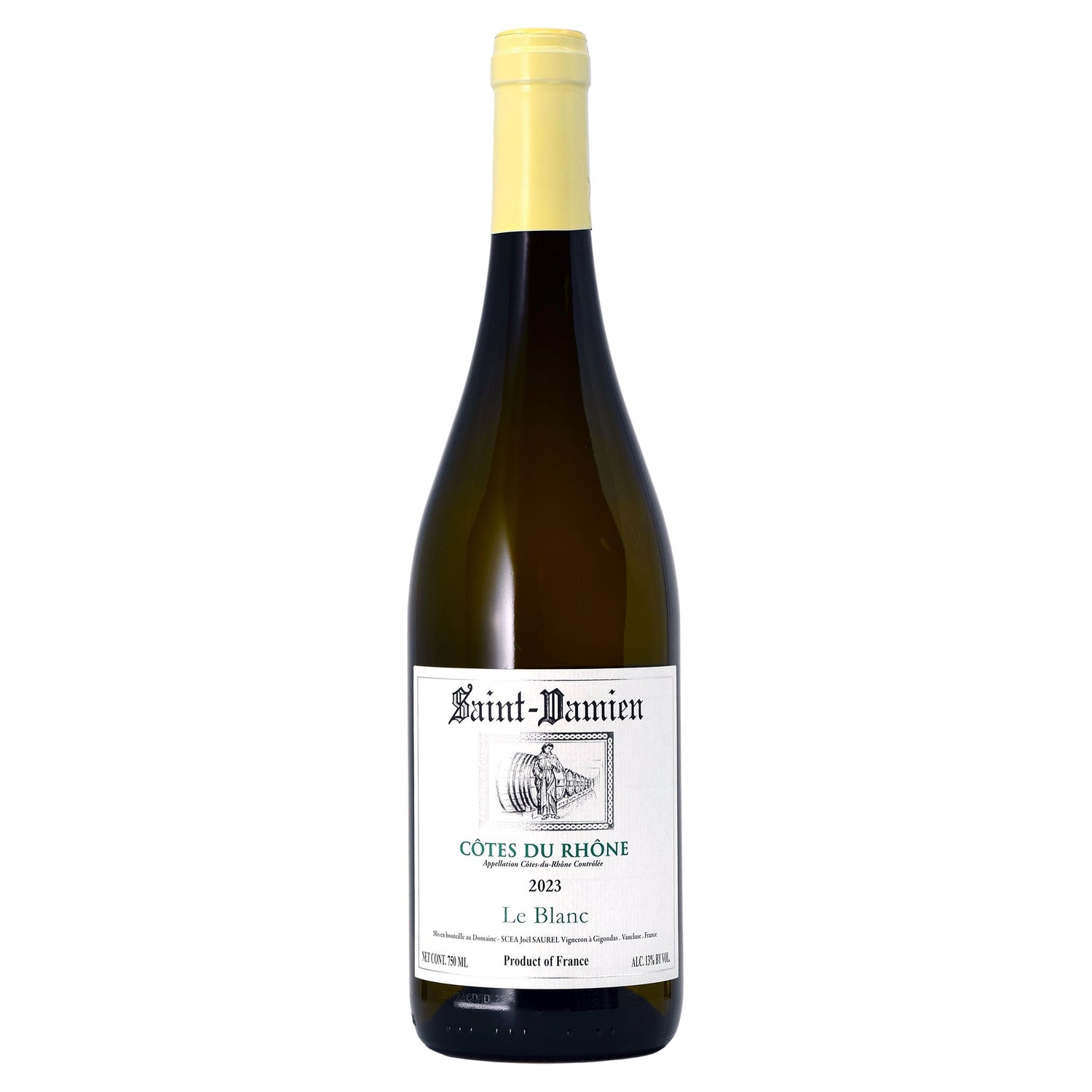 Saint Damien Côtes - du - Rhône Le Blanc 2023 - Wine France White - Liquor Wine Cave