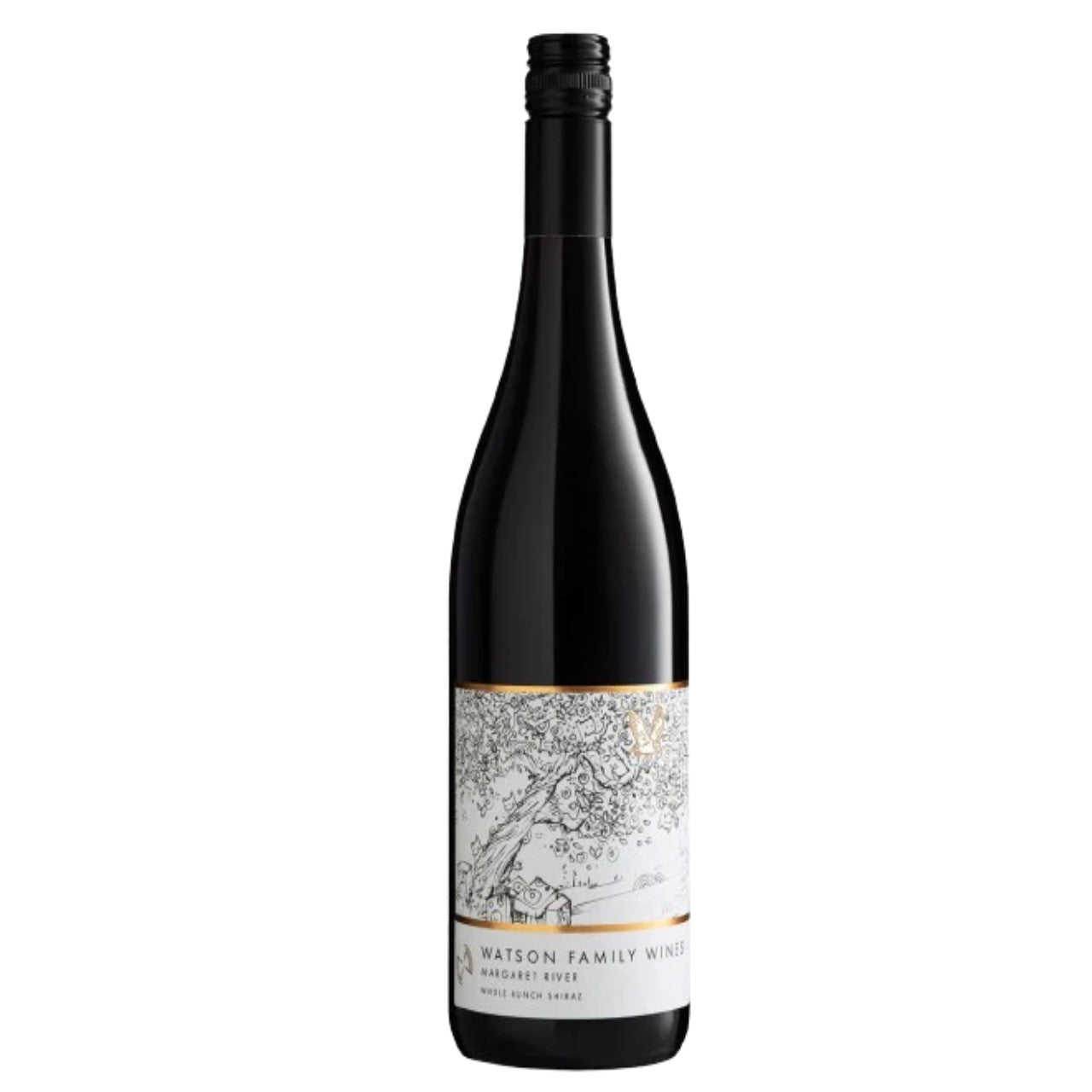 Woodlands Watson Family Whole Bunch Shiraz 2019 bottle, Australia