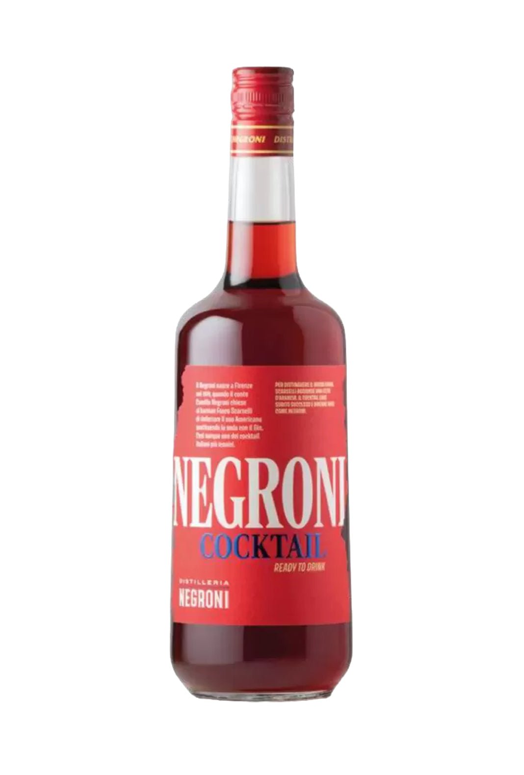 Distilleria Negroni (Venegazzu) Negroni Cocktail 22% 1LTR - Aperitif - Liquor Wine Cave