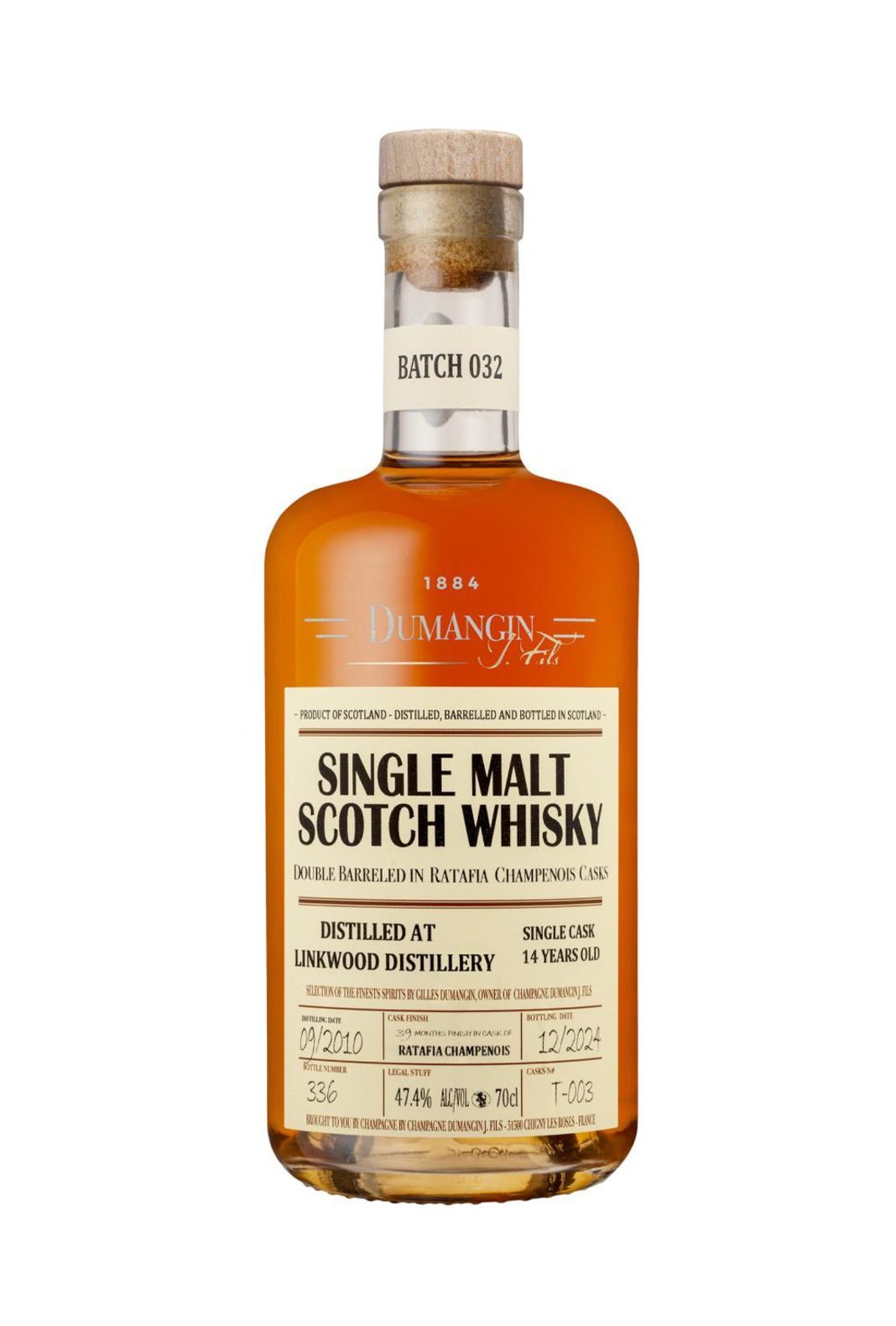 Dumangin 032 Single Malt Scotch Whisky Linkwood 47.4% 700ml - Whisky - Liquor Wine Cave