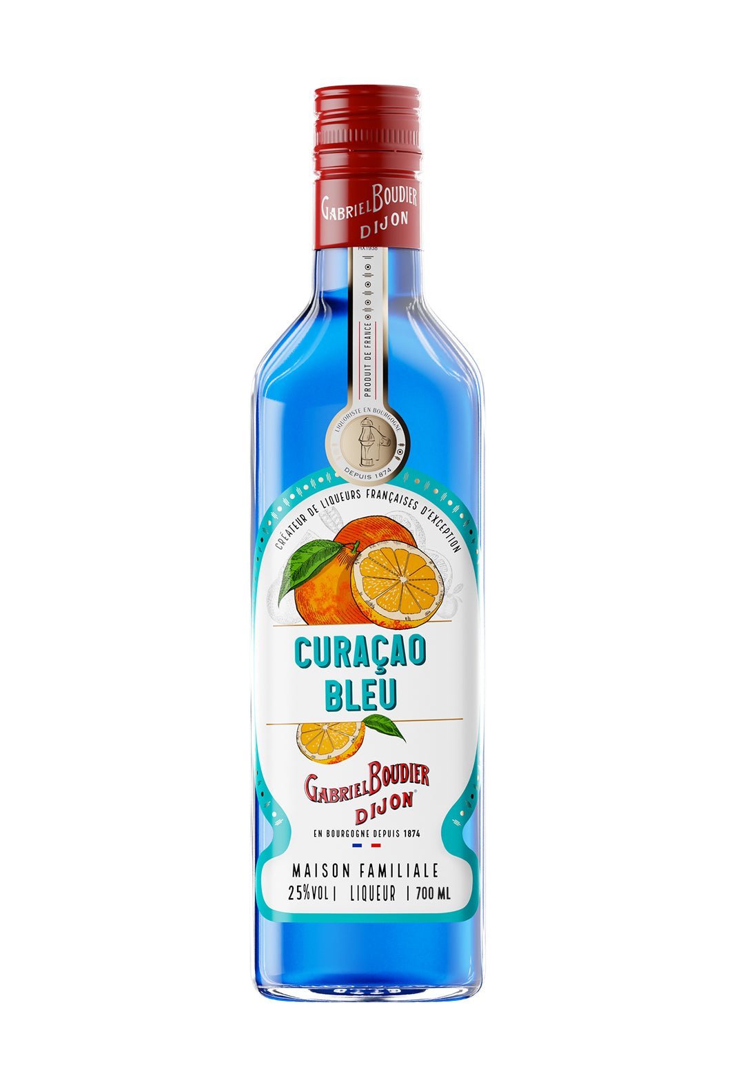 Gabriel Boudier Curacao Bleu (Blue Curacao) Liqueur 25% 700ml - Liqueurs - Liquor Wine Cave