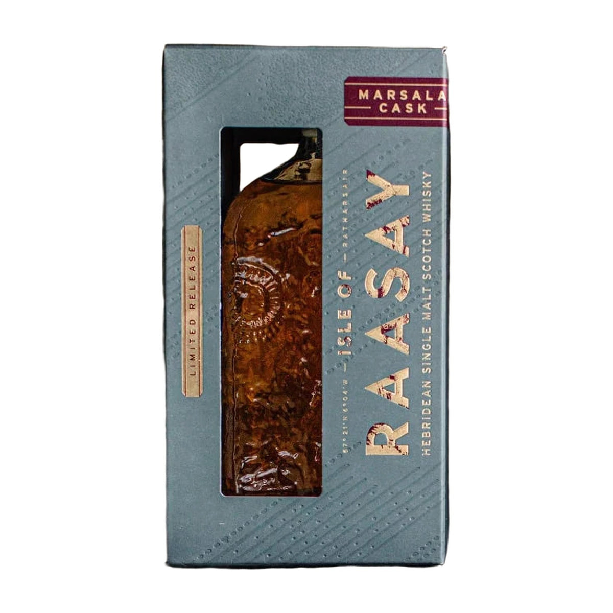 Isle of Raasay Marsala Cask Limited Release presentation box
