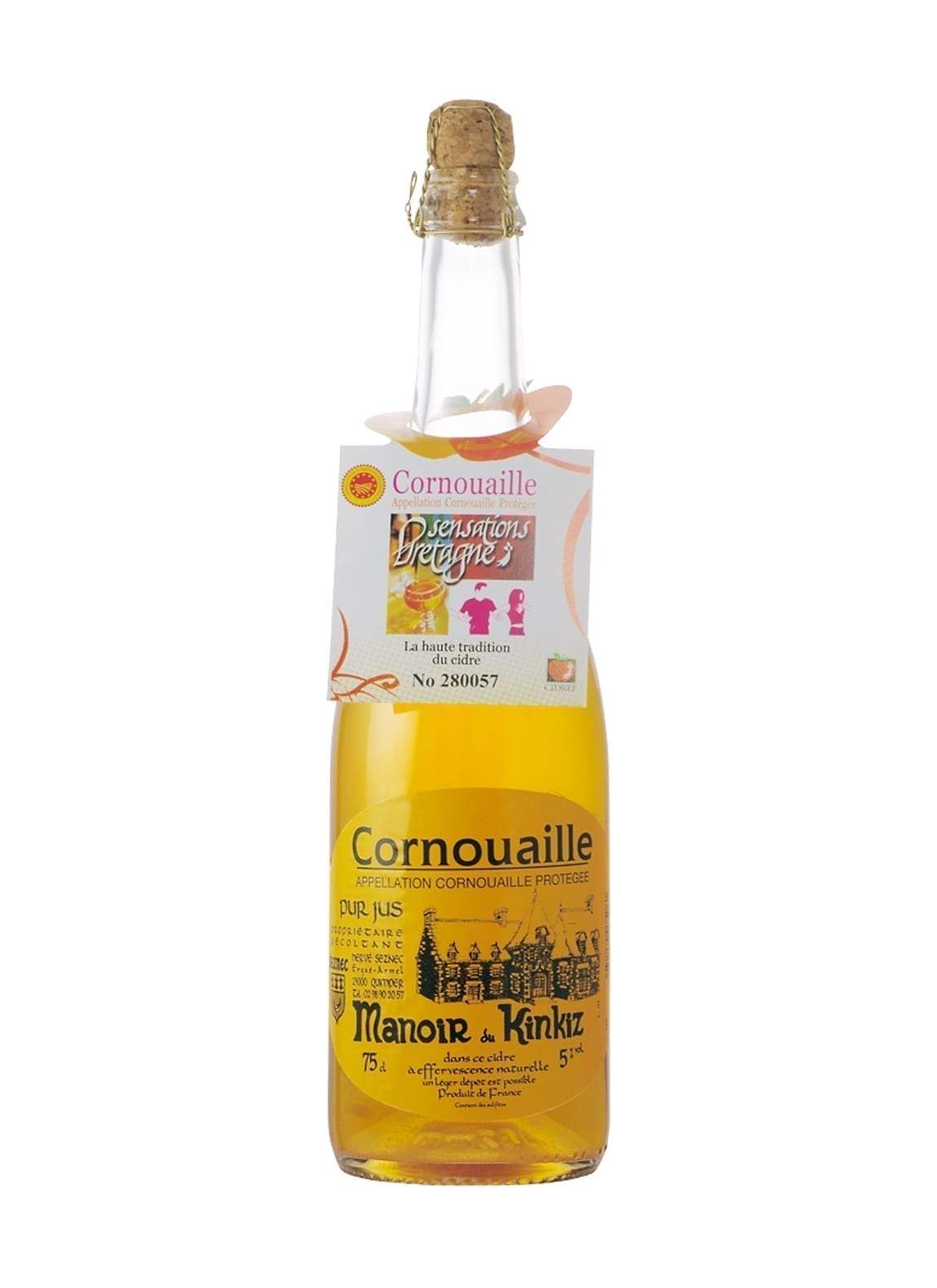 Manoir Kinkiz Cidre 'Cornouaille' (dry apple cider) 5.5% 750ml