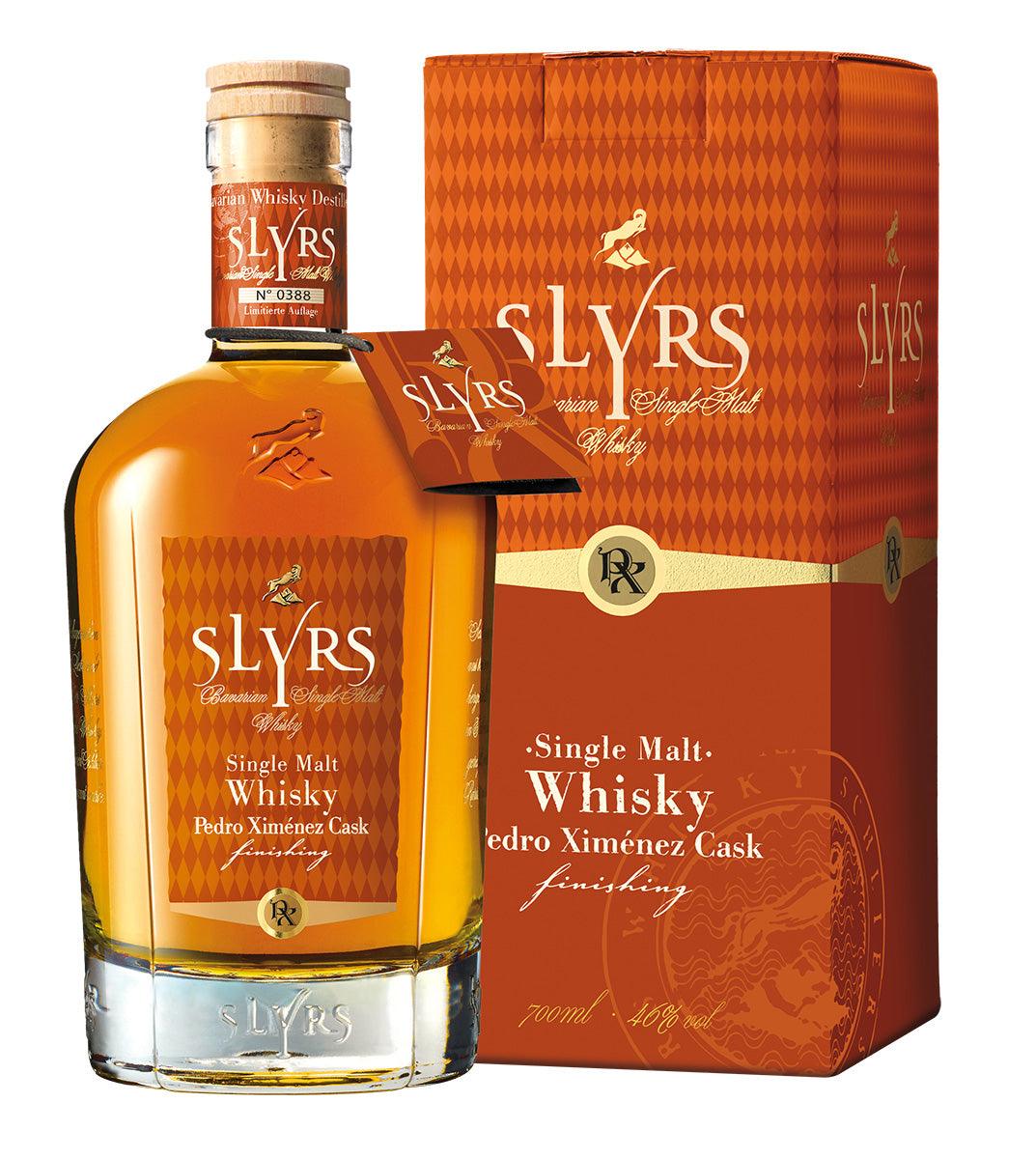 Slyrs Single Malt Whisky Pedro XimΓ©nez Cask Finish bottle, Germany