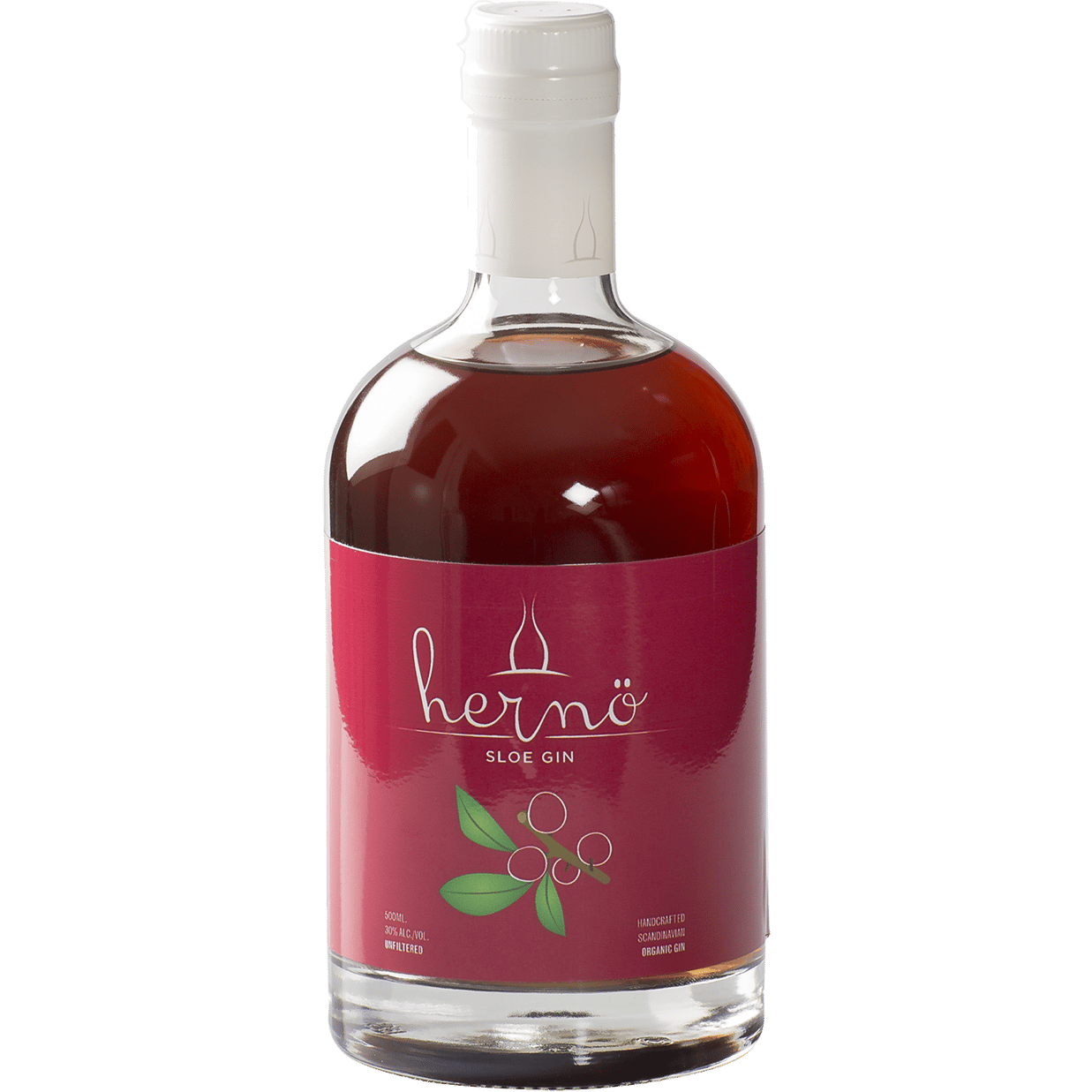 Hernรถ Sloe Gin bottle, Sweden