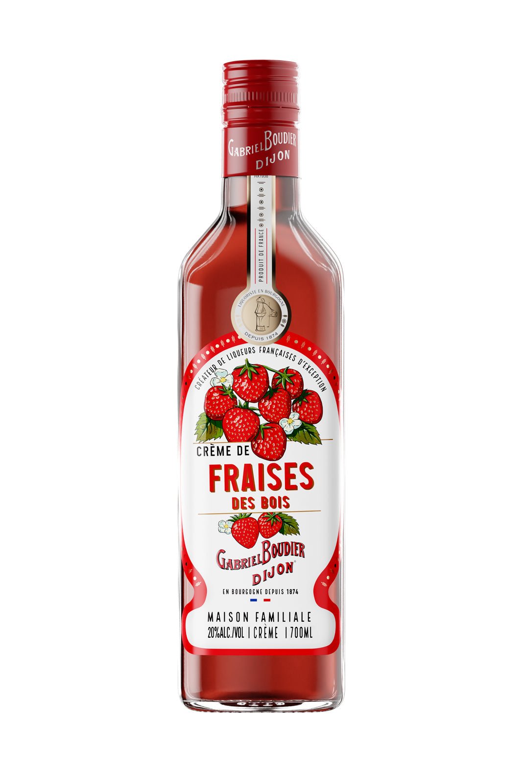 Gabriel Boudier Crème de Fraise (Strawberry) Liqueur 20% 700ml - Liqueurs - Liquor Wine Cave