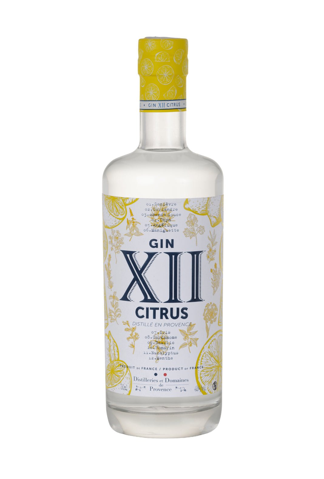 Citrus Gin XII by Distilleries et Domaines de Provence 40% 700ml - Gin - Liquor Wine Cave
