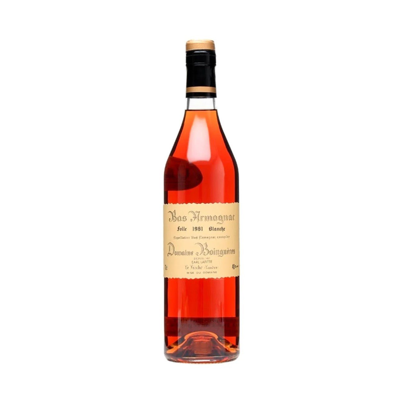 Domaine Boingneres 1981 Folle Blanche Grand Bas Armagnac 48% 700ml - armagnac - Liquor Wine Cave