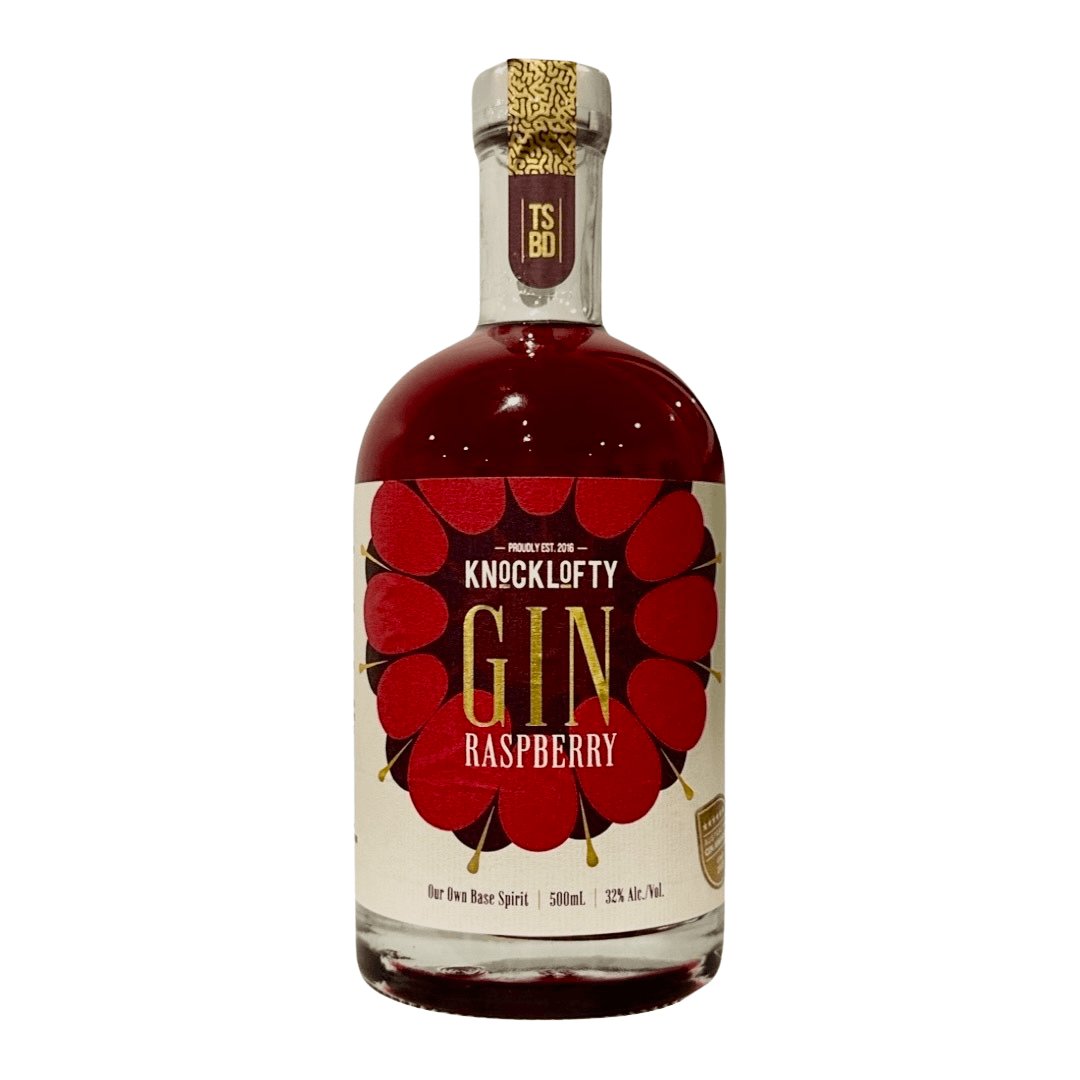 Knocklofty Tasmanian Raspberry Gin 32% 500mL - Gin - Liquor Wine Cave