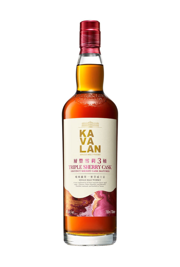 Kavalan Triple Sherry Cask Single Malt Taiwanese Whisky 40% 700ml - Whisky - Liquor Wine Cave