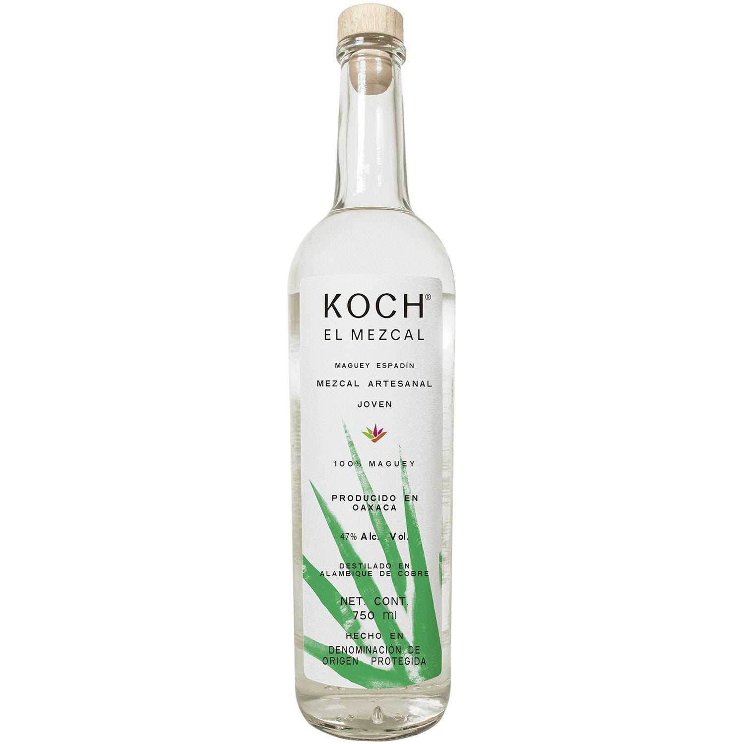 Koch El Mezcal Artesanal Maguey Espadín 47.08% 750ML - Mezcal - Liquor Wine Cave