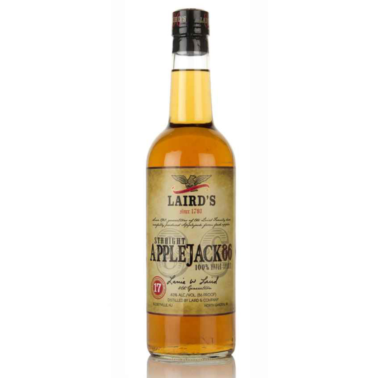 Laird's 86 Proof Applejack Brandy