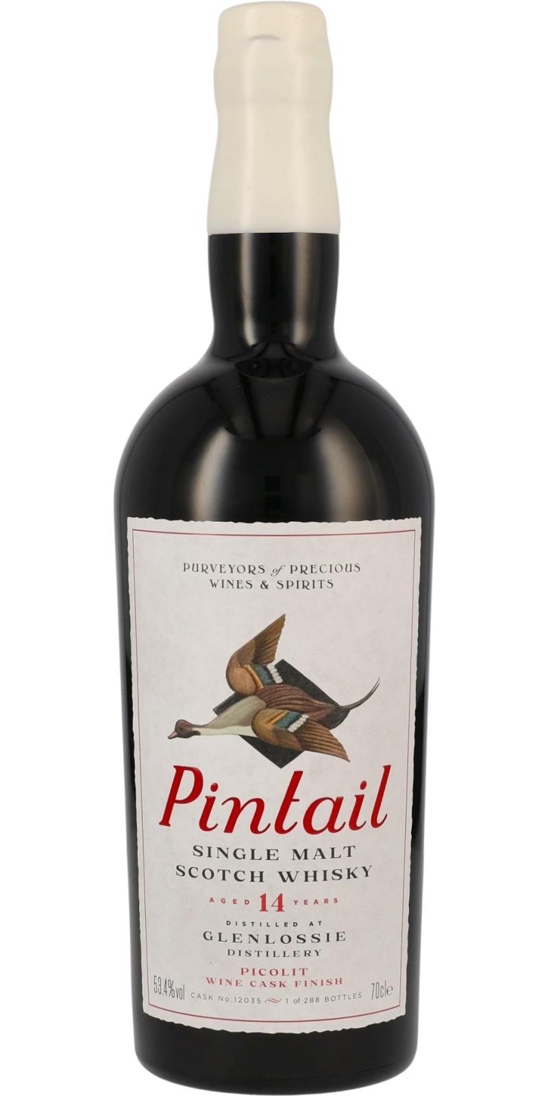 Pintail Glenlossie 14 Year Old Picolit Wine Cask Finished Scotch Whisky 700mL - Whisky - Liquor Wine Cave