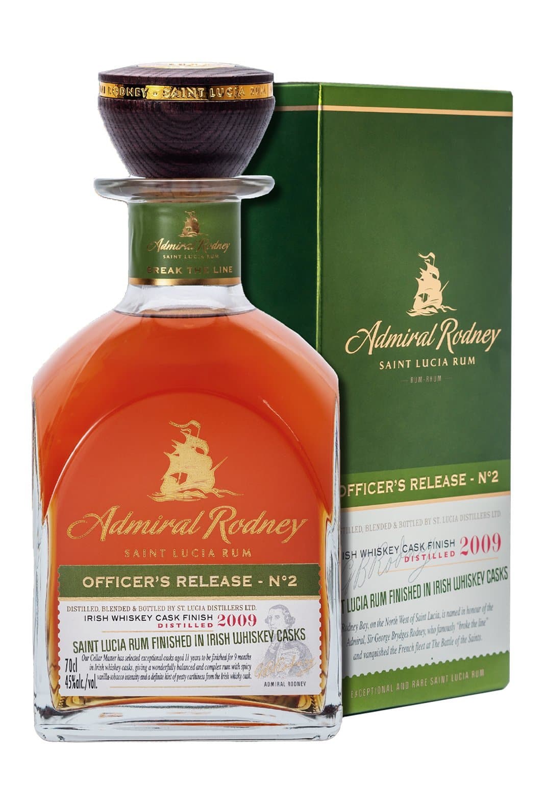 Admiral Rodney Officers Release No.2 Rum 45% 700ml | Rum | Shop online at Spirits of France