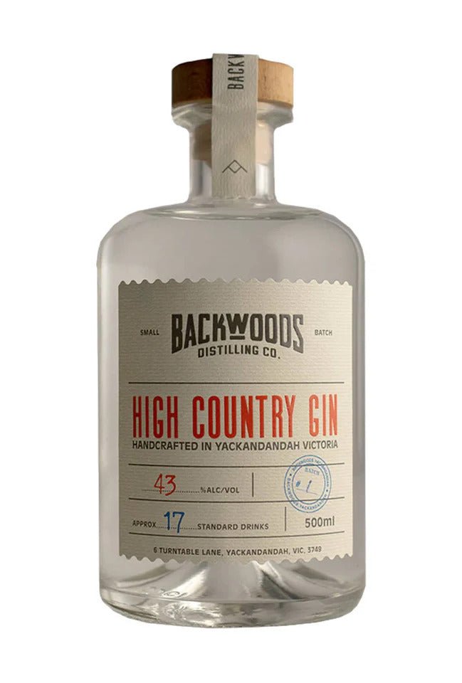 Backwoods High Country Gin 43% 500ml - Gin - Liquor Wine Cave
