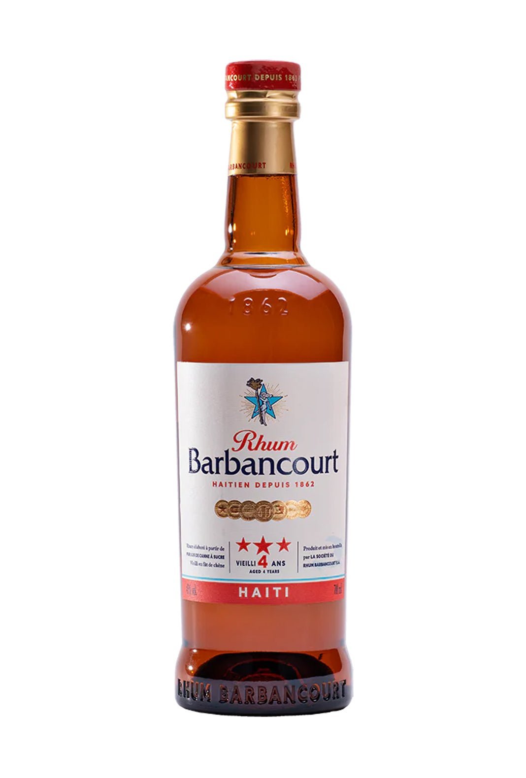 Barbancourt Rum 4 years 40% 700ml - Rum - Liquor Wine Cave