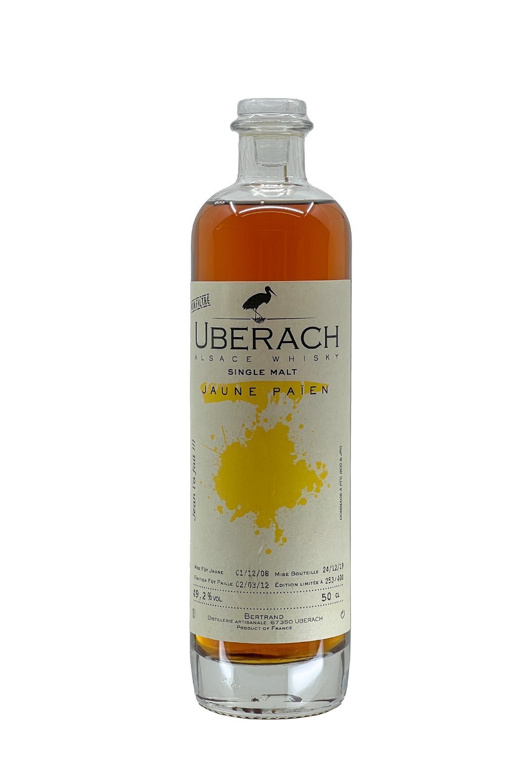Bertrand Paien Single Cask Whisky 49.2% 500ml | whiskey | Shop online at Spirits of France