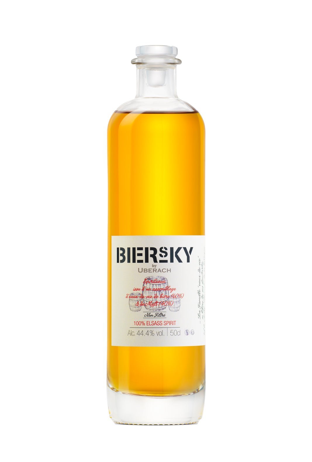 Bertrand Uberach Biersky 3 years 44.4% 500ml | Whiskey | Shop online at Spirits of France