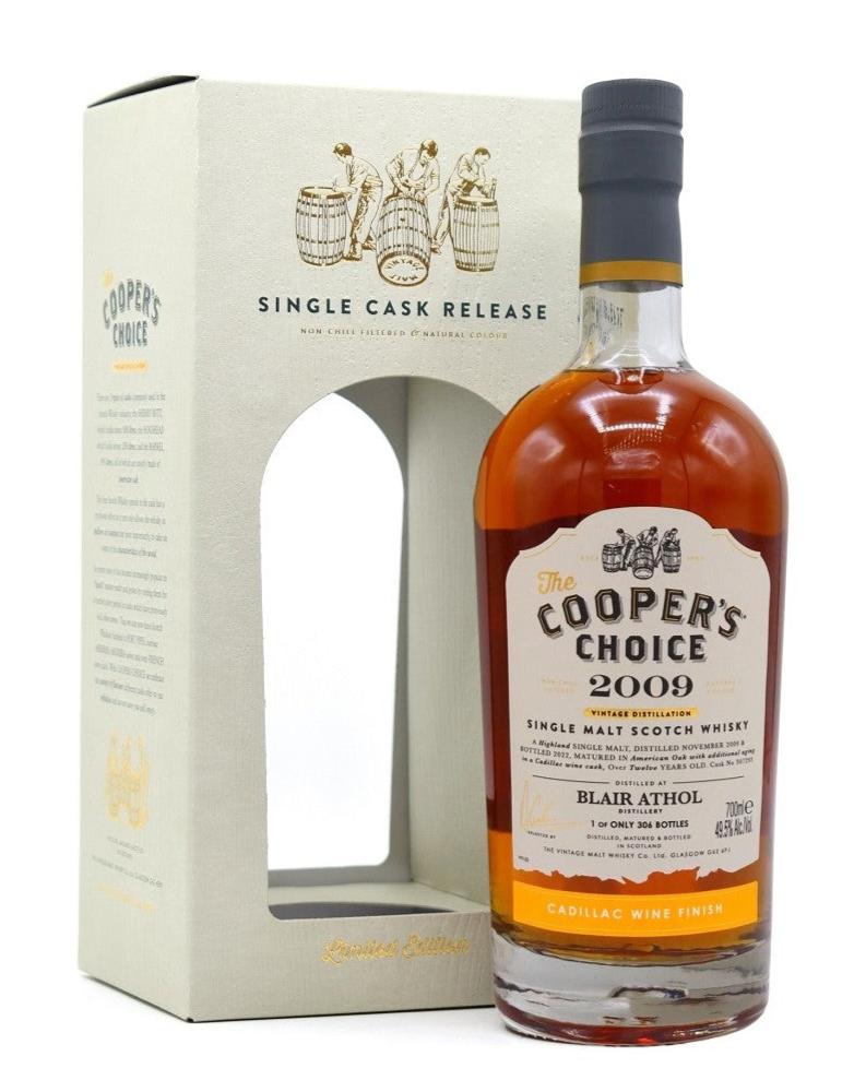 Blair Athol 2009 12 Year Old Cadillac Wine Finish Single Malt Scotch Whisky - The Cooper's Choice 700mL - Whisky - Liquor Wine Cave