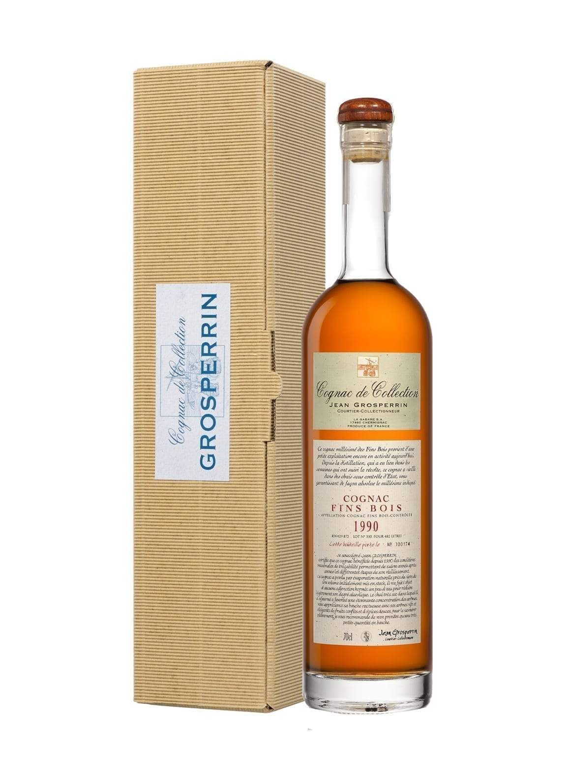 Grosperrin Cognac 1990 Fin Bois 45.7% 700ml | Brandy | Shop online at Spirits of France