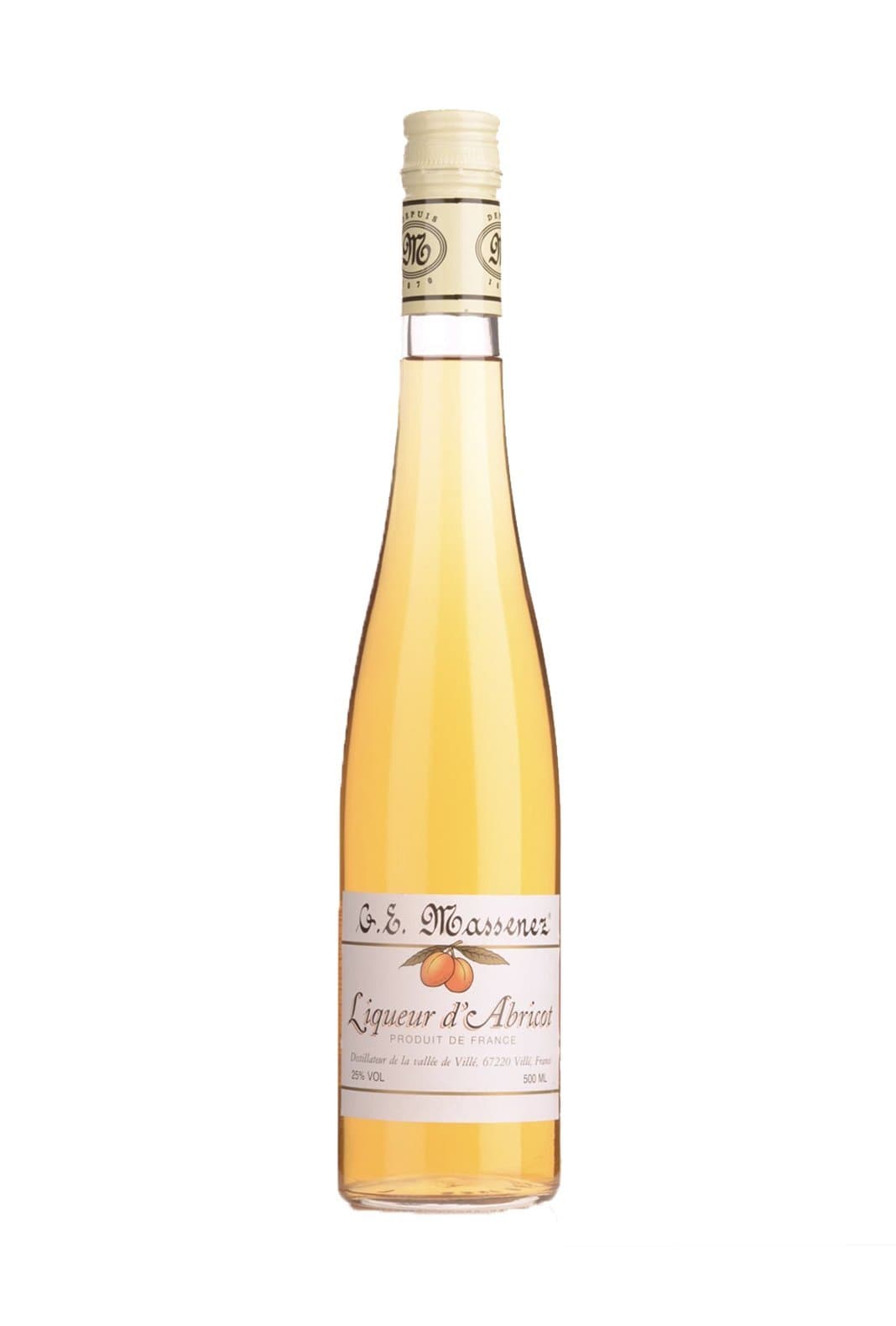 Massenez Liqueur de Abricot (Apricot) 25% 500ml | Liqueurs | Shop online at Spirits of France