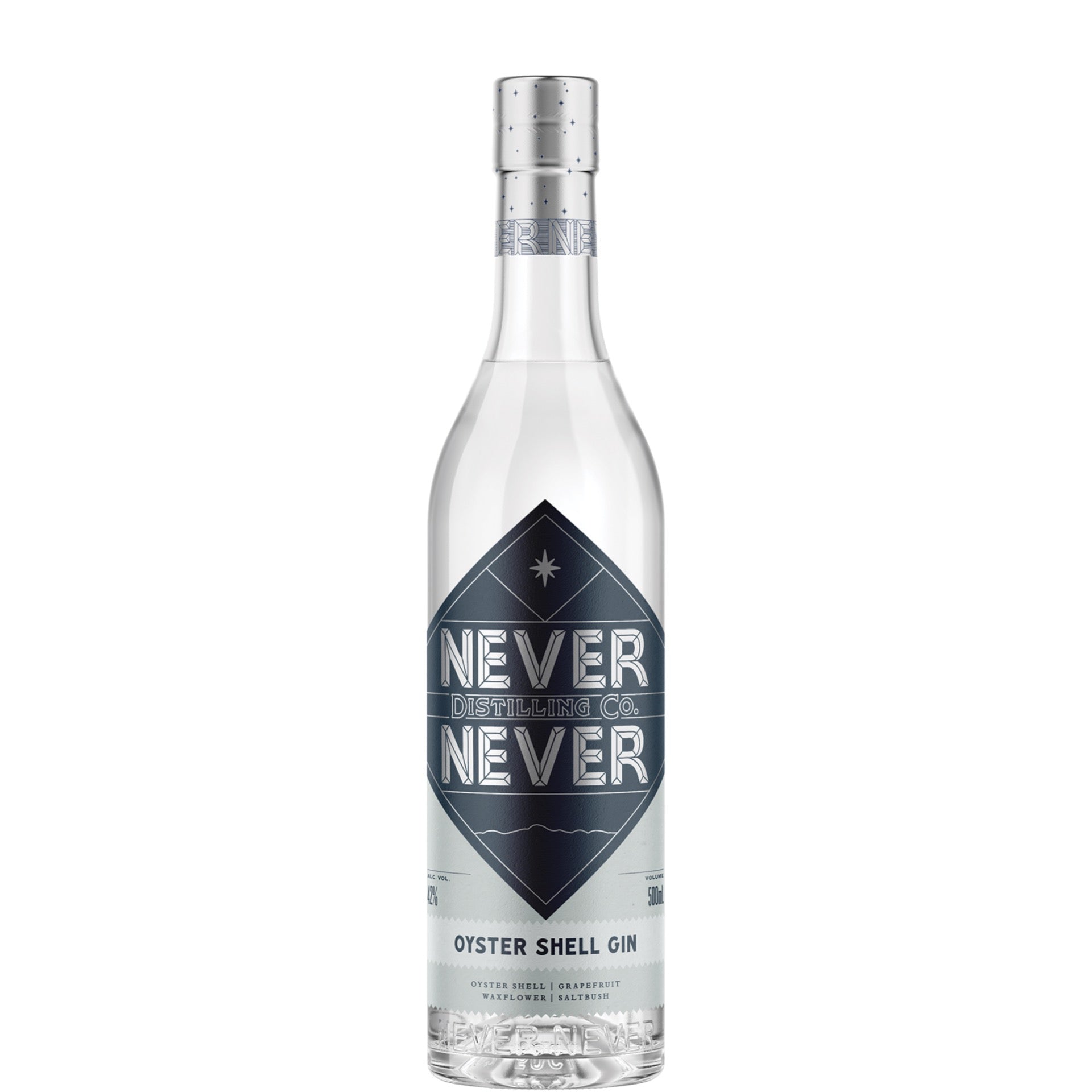 Never Never Dark Series Oyster Shell Gin 500ml bottle, Australia