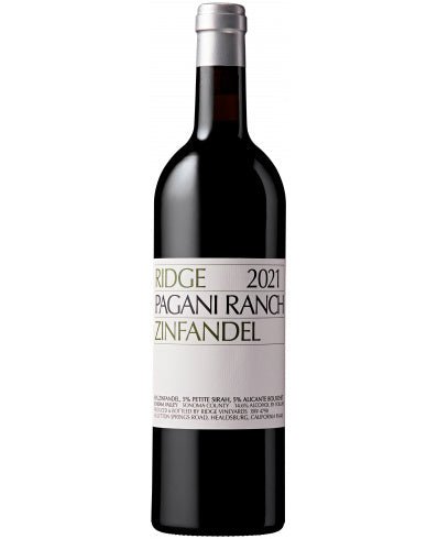 Ridge Pagani Ranch Zinfandel 2021 Case of 6 - America red wine - Liquor Wine Cave