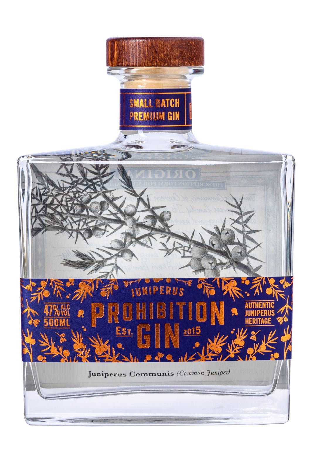 Prohibition Juniperus Gin 47% 500ml | Gin | Shop online at Spirits of France
