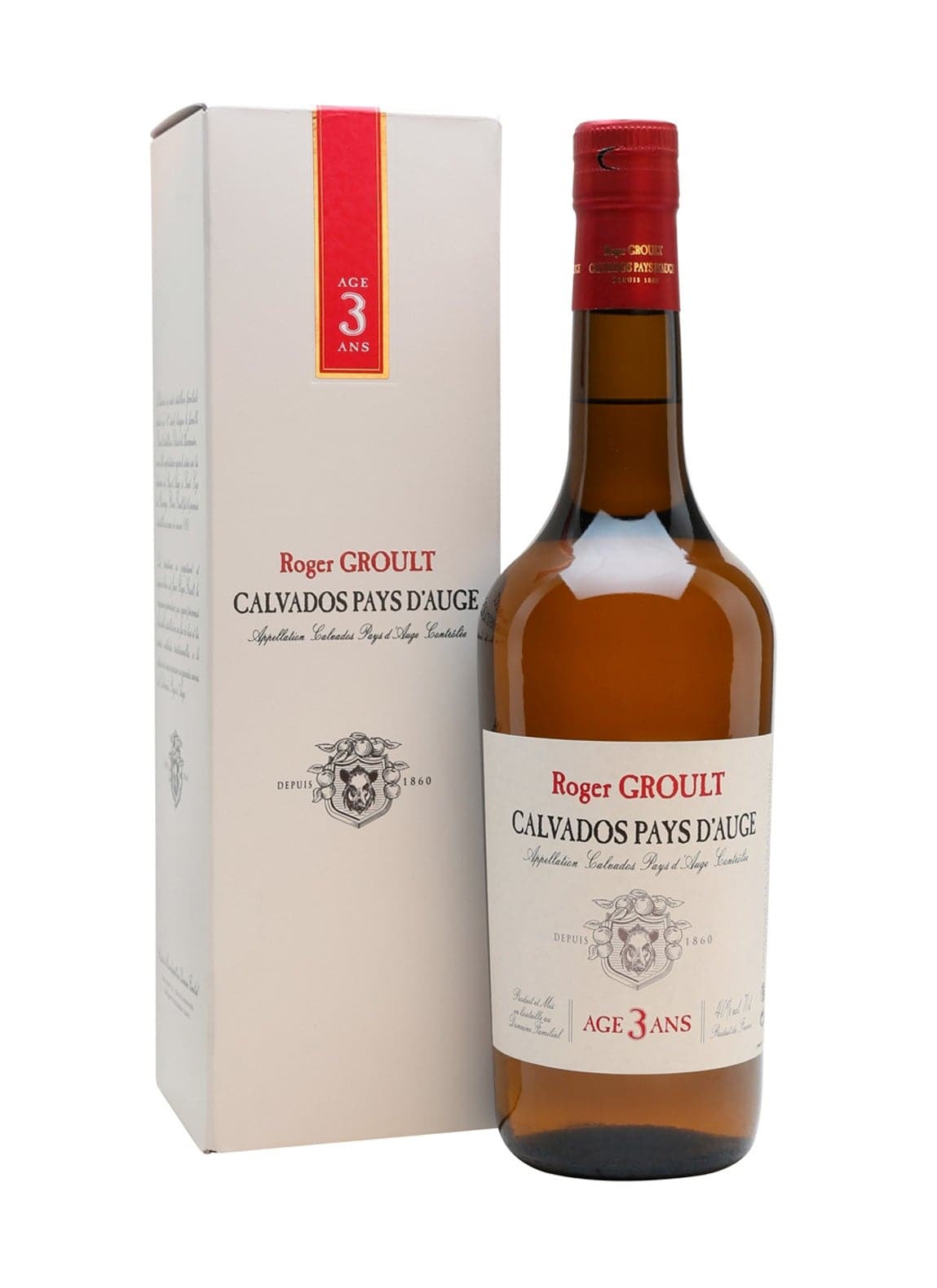 Roger Groult Calvados Pays D'Auge 3 years 40% 700ml | Brandy | Shop online at Spirits of France
