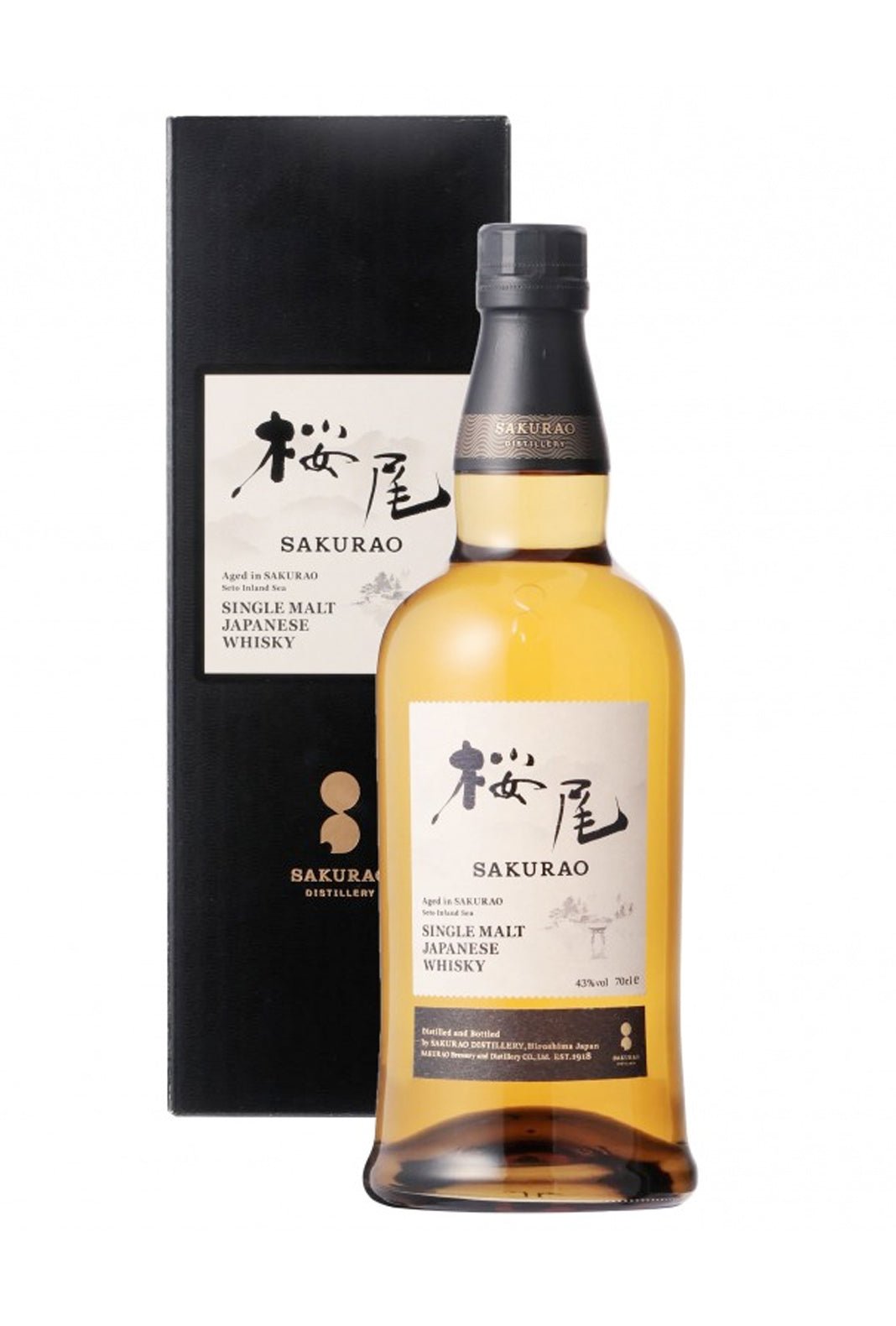 Sakurao Single Malt Japanese Whisky 43% 700ml | Whisky | Shop online at Spirits of France