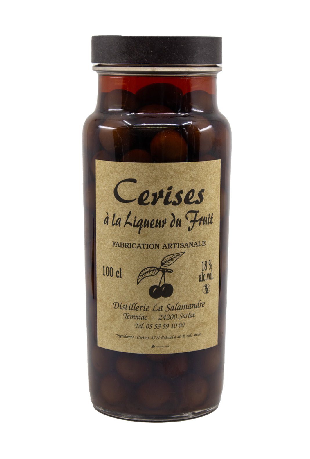 Salamandre Cerises a la Liqueur (Cherries in liqueur) 18% 1000ml - Condiments & Sauces - Liquor Wine Cave