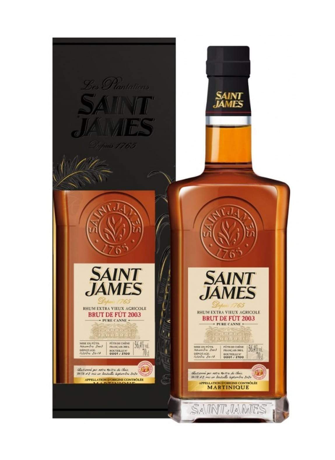 St James Rum Vieux Agricole Single Cask 2003 56.4% 700ml | Rum | Shop online at Spirits of France
