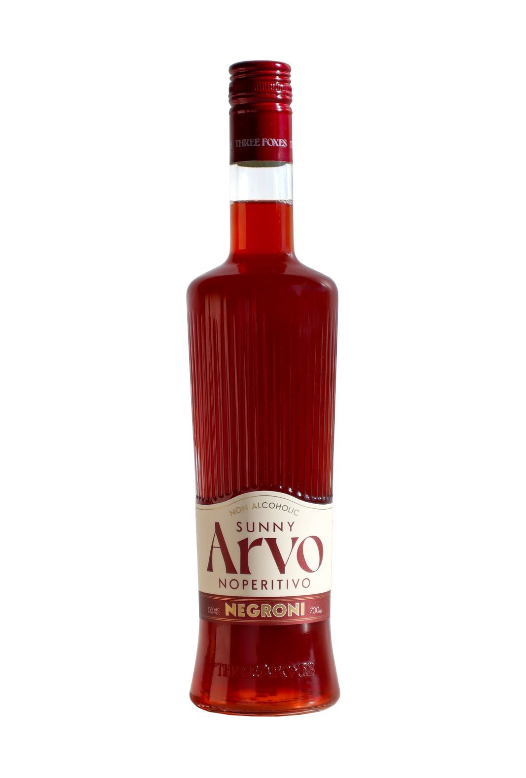 Three Foxes Sunny Arvo Negroni 0% 700ml - Aperitif - Liquor Wine Cave