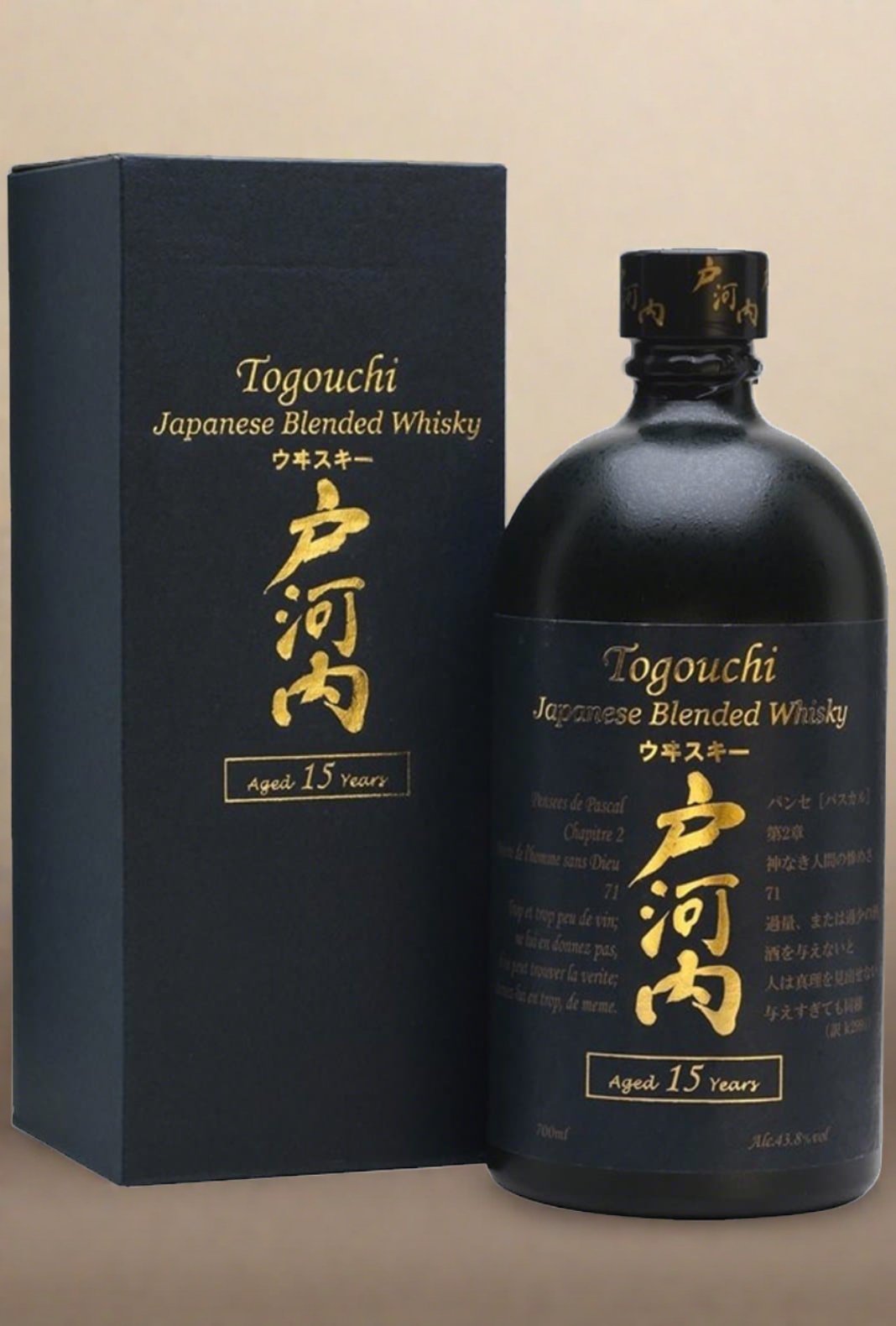 Togouchi 15 years Japanese Whisky 43.8% 700ml - Whisky - Liquor Wine Cave
