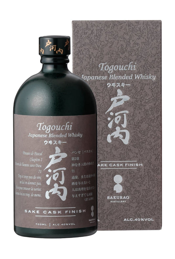 Togouchi Sake Cask Finish Japanese Whisky 40% 700ml | Whiskey | Shop online at Liquor Wine Cave