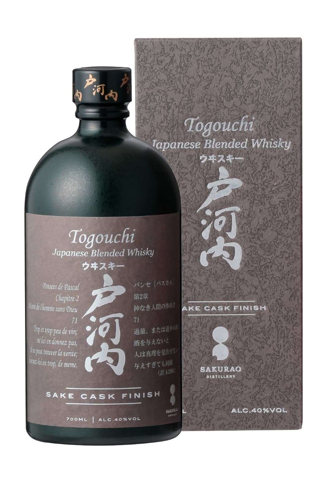 Togouchi Sake Cask Finish Japanese Whisky 40% 700ml | Whiskey | Shop online at Spirits of France