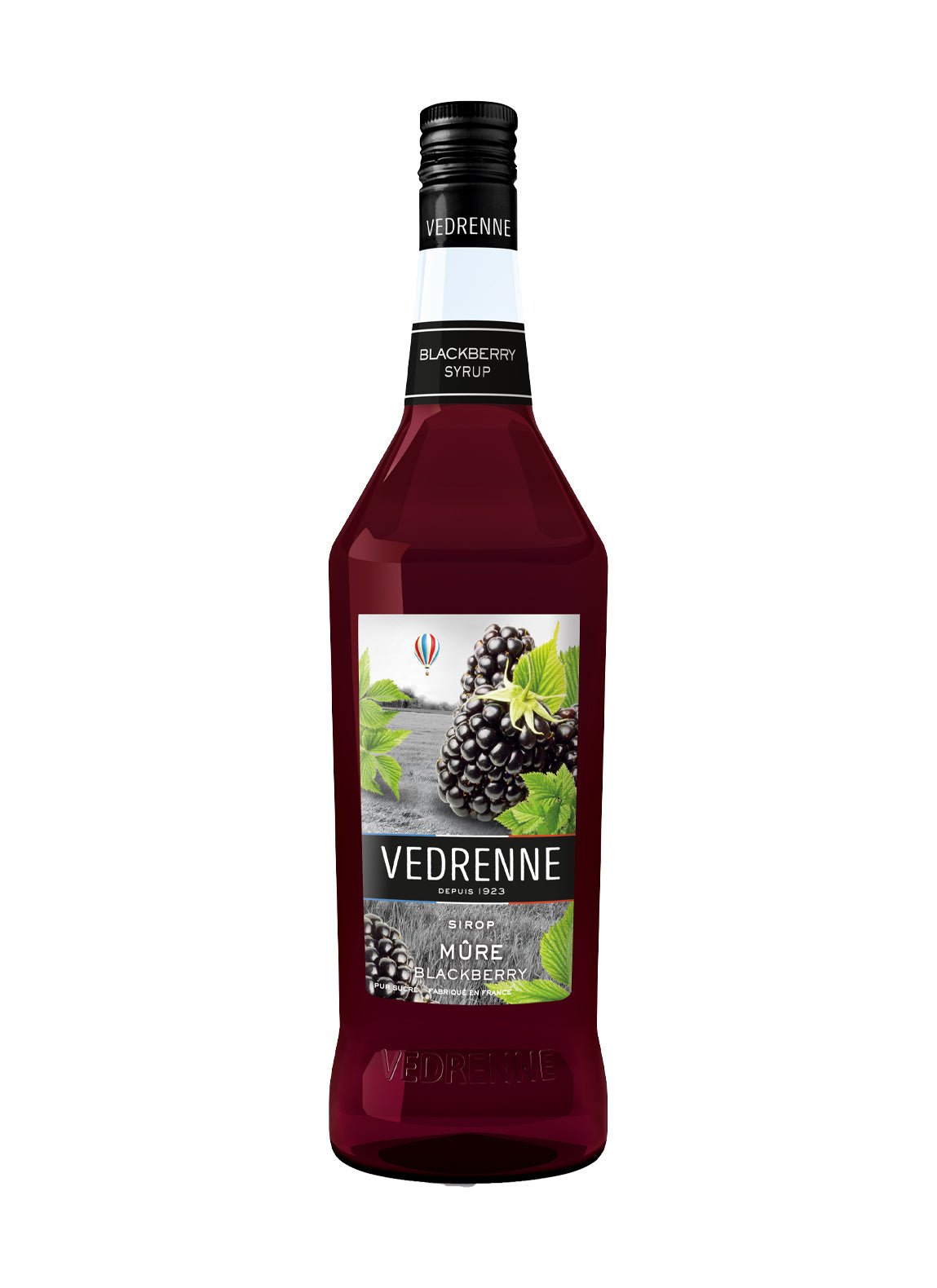 Vedrenne Blackberry Syrup 0% 1000ml - Cordial - Liquor Wine Cave