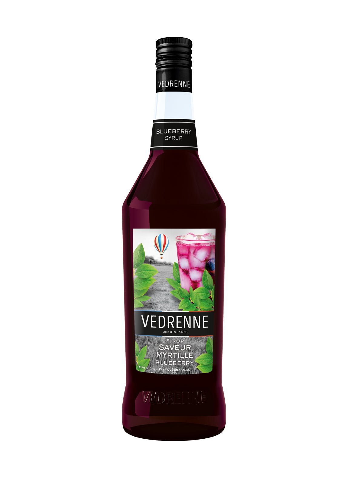 Vedrenne Blueberry Syrup 0% 1000ml - Cordial - Liquor Wine Cave