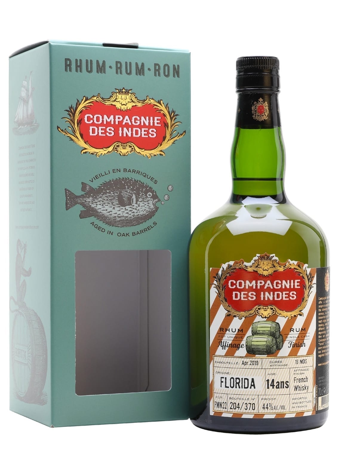 Compagnie des Indes Rum Florida 14 years 44% 700ml