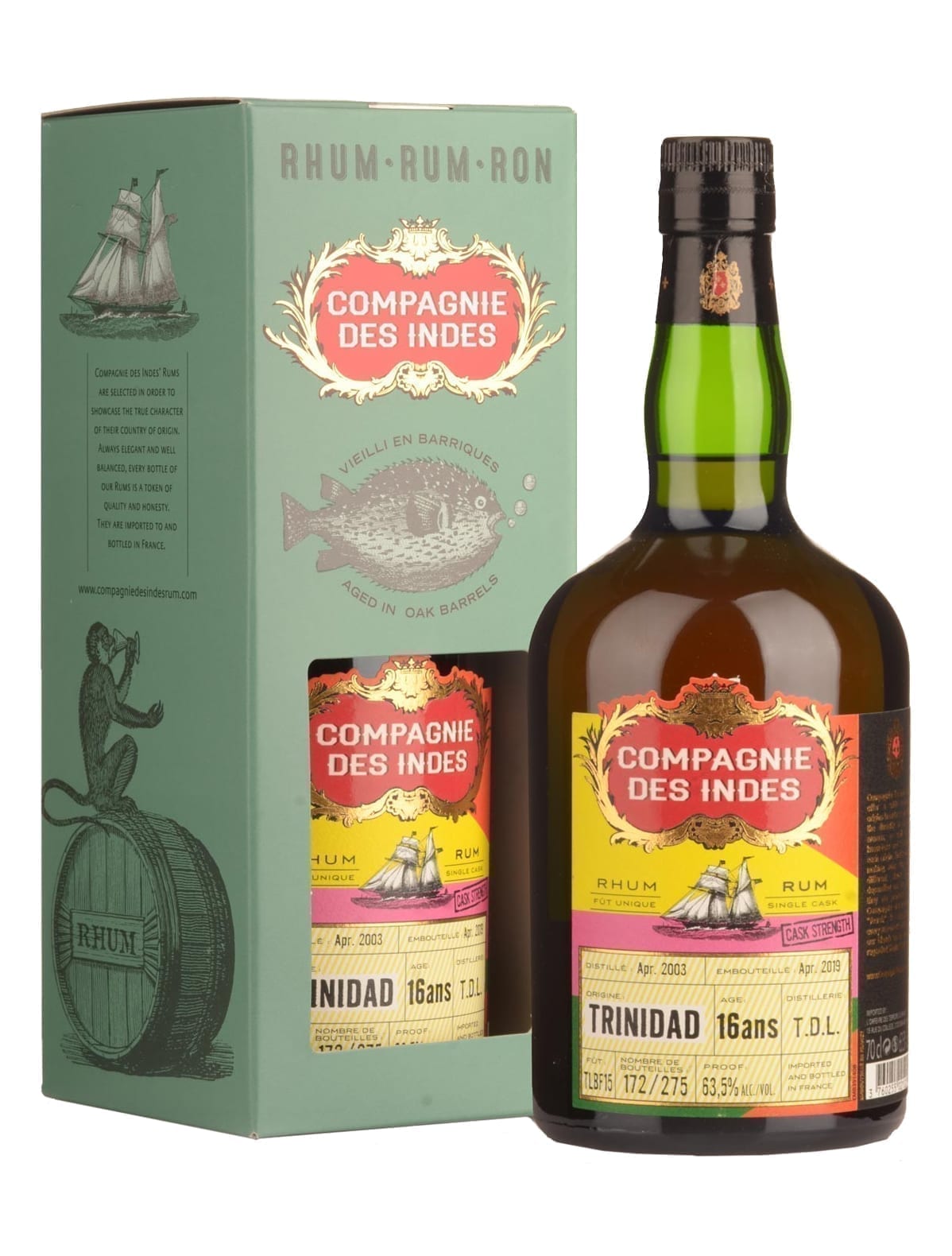 Compagnie Indes Rum Trinidad 16 years 63.5% 700ml