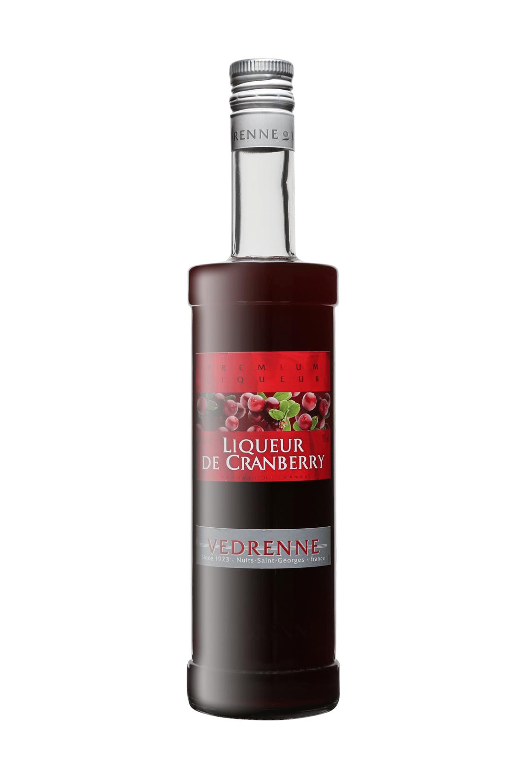Vedrenne Liqueur de Cranberry 15% 700ml - Fruit Liqueur - Liquor Wine Cave