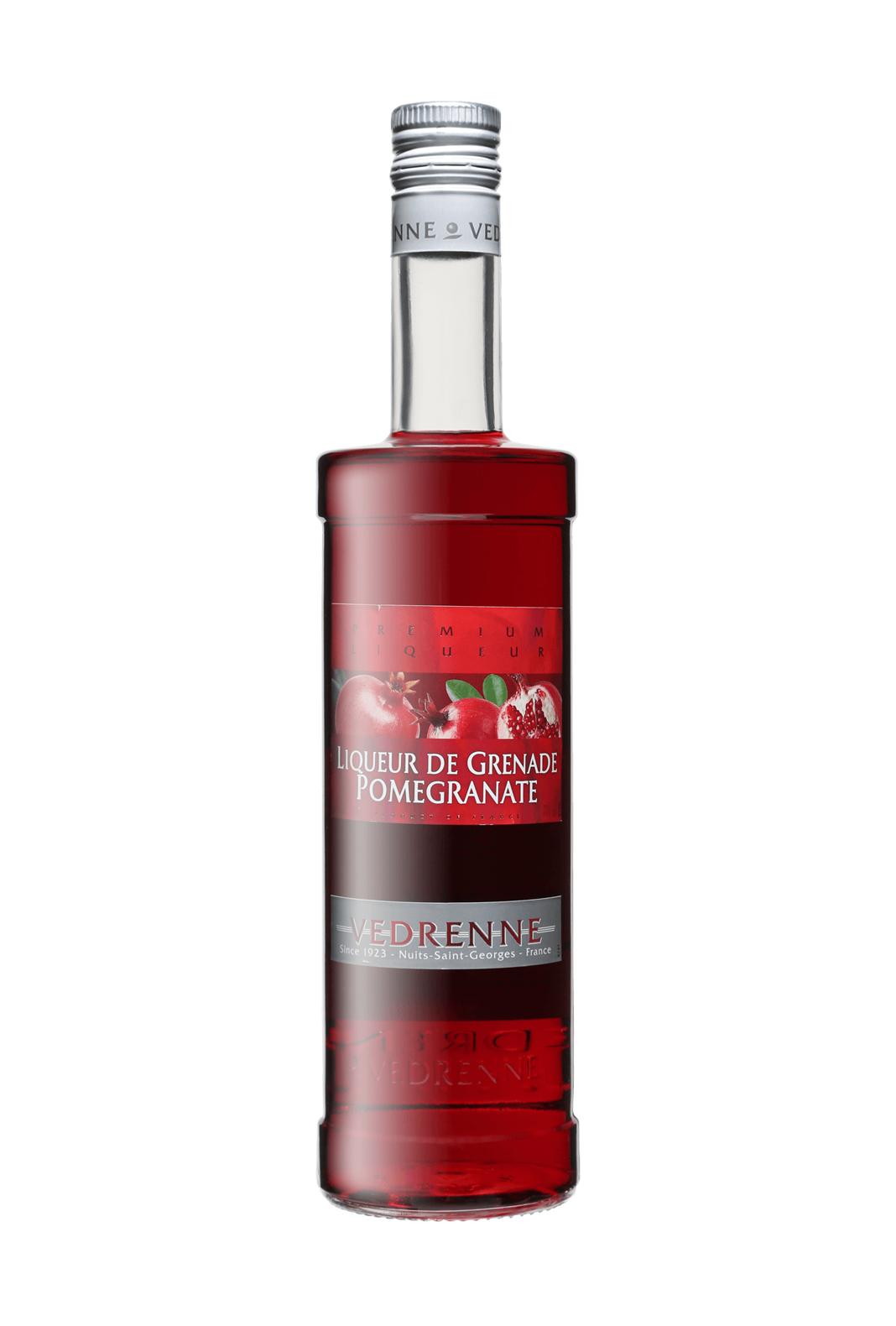 Vedrenne Liqueur de Grenade (Pomegranate) 15% 700ml - Fruit Liqueur - Liquor Wine Cave