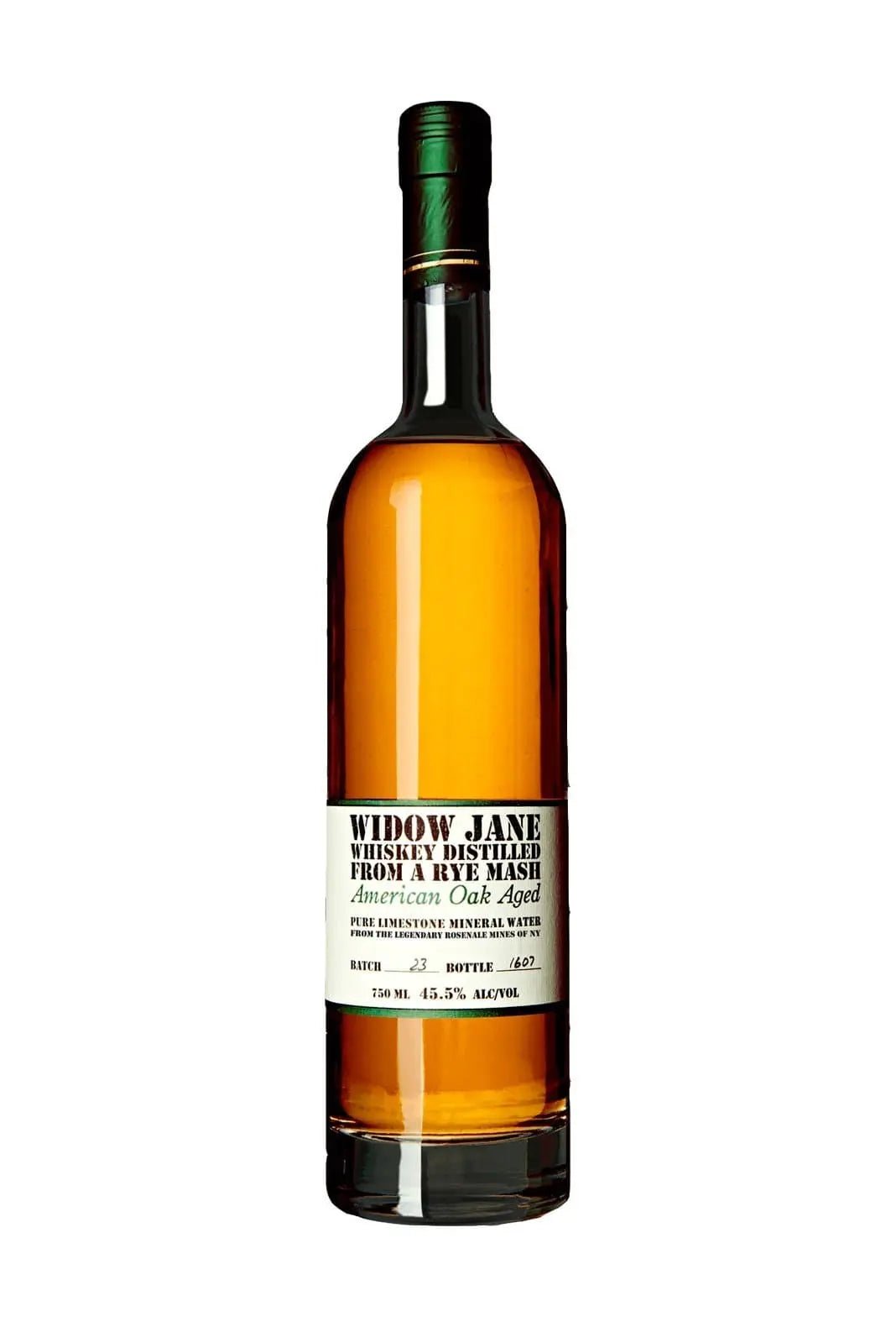 Widow Jane Oak Aged Rye Whiskey 45.5% 750ml - Whiskey - Liquor Wine Cave