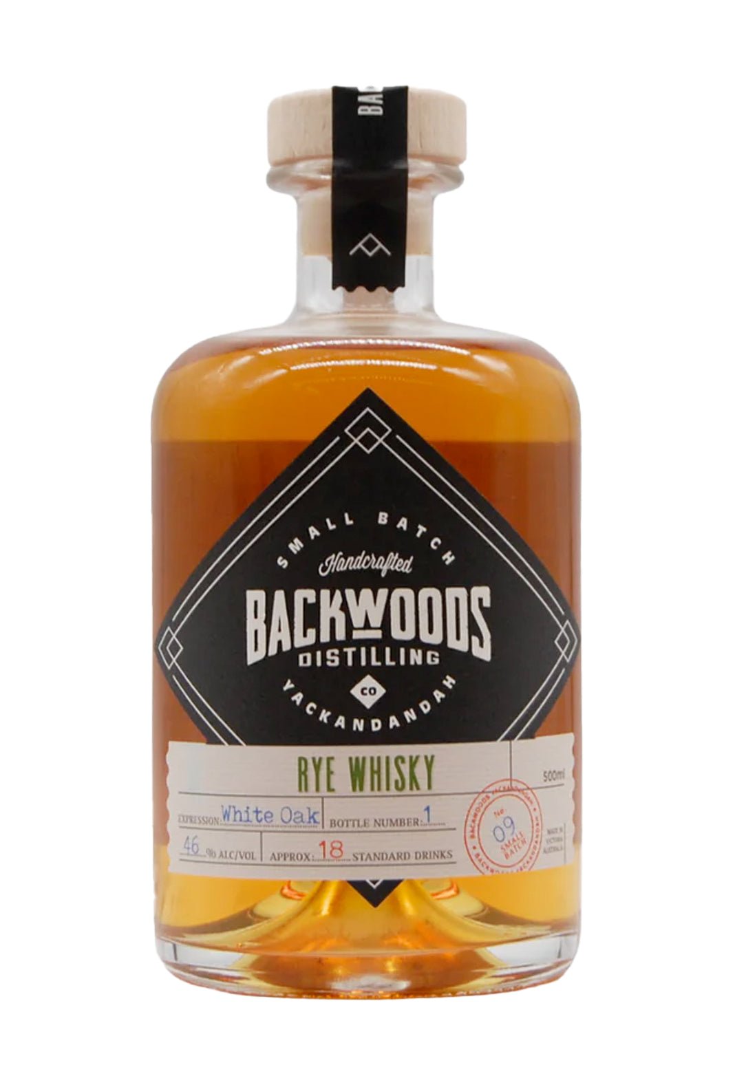 Backwoods Rye Whisky White Oak Expression Batch 9 46% 500ml | Whisky | Shop online at Spirits of France
