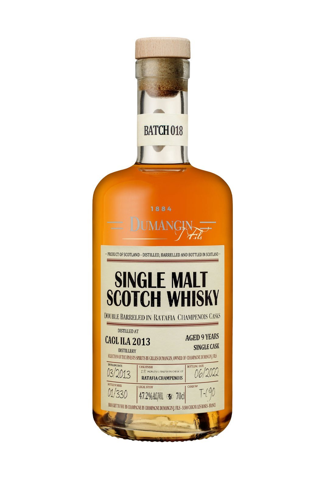 Dumangin Whisky Batch 018 Caol Ila Single Malt 2013 47.2% 700ml - Whisky - Liquor Wine Cave