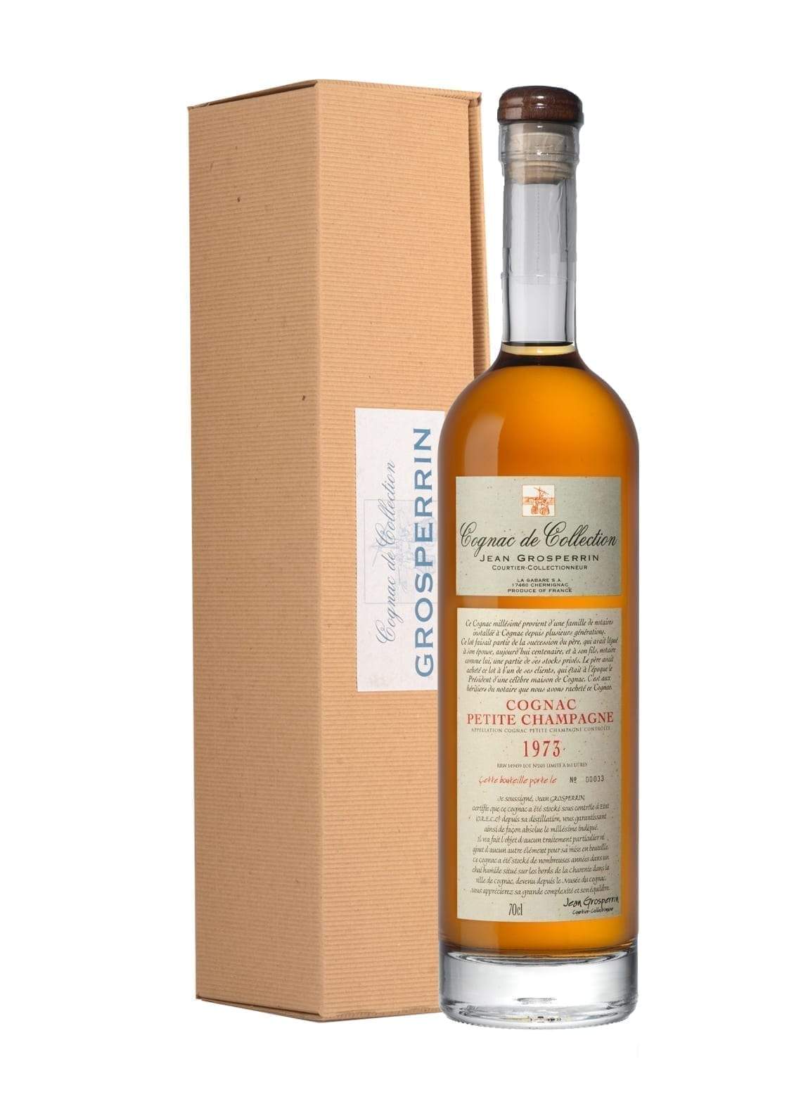 Grosperrin 'Cognac De Collection' 1973 Petite Champagne 48.5% 700ml